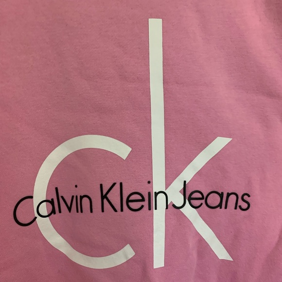 Pink Calvin Klein Jeans Crewneck Sweatshirt - Picture 3 of 7